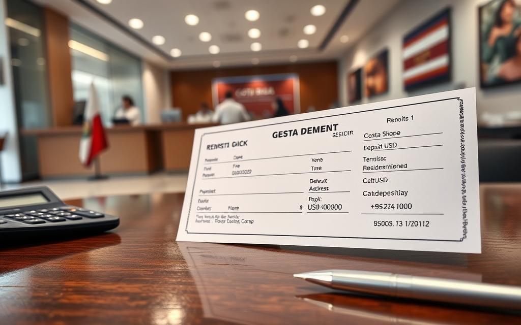 Costa Rica Residency Bank Deposit