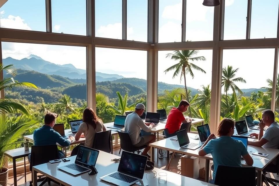 Internet and coworking spaces for digital nomads in Costa Rica