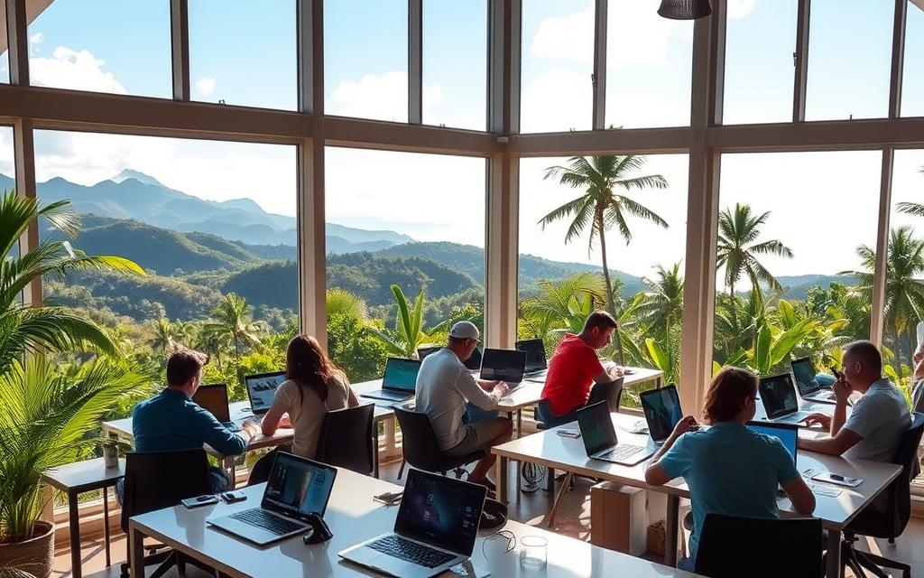 Internet and coworking spaces for digital nomads in Costa Rica